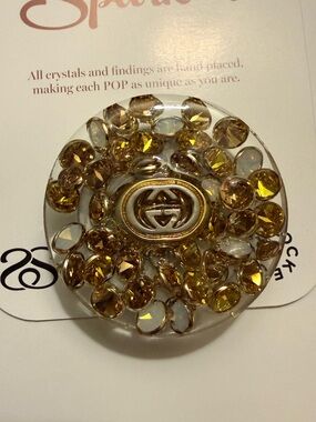 Spark*l Pop-Socket with Gucci Hardware and Swarovski crystals
